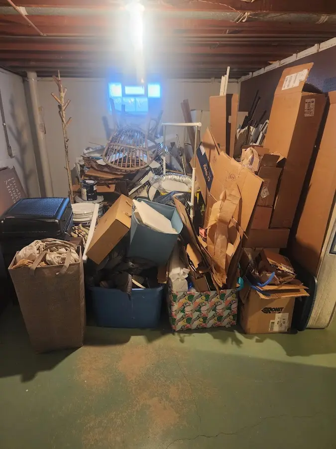 Roll-off dumpster container at job site for Construction Dumpster Rental in Allegheny